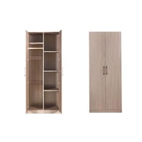 خزانة ملابس عصرية بتصميم خشبي أنيق