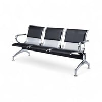 كراسي انتظار ثلاثية "مودرن" جلد