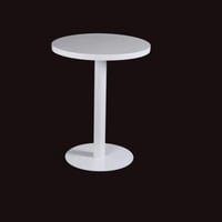 طاولة دائرية بيضاء مودرن (قطر 60 سم)