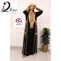 جلابية عسيري كريب ملكي فاخر