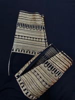 جلابيه عسيري اسود ياقه تطريز ذهبي ملكي بدون سروال