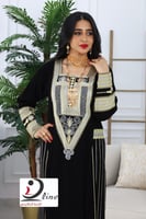 جلابية عسيري كريب ملكي فاخر