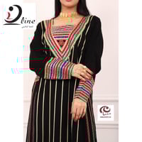 جلابية عسيري كريب ملكي فاخر