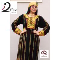 جلابية عسيري كريب ملكي فاخر