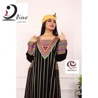 جلابية عسيري كريب ملكي فاخر