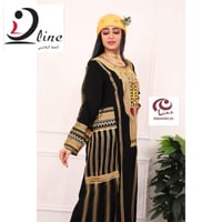 جلابية عسيري كريب ملكي فاخر