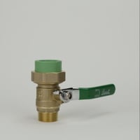 محبس نحاس كروي شد وصل ذكر - 32 مم - أخضر