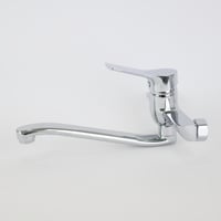 خلاط جداري قصير - مقبض علوي مربع مائل