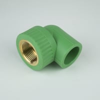 كوع سنة أنثى - 25*3/4 مم - أصفر / أخضر