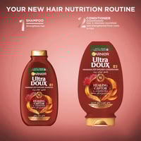 شامبو غارنييه الترا دو زيت الخروع واللوز المعالج -...