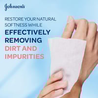 مناديل ميسيلار المرطبة جونسون للبشرة الجافة - 25 م...