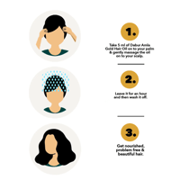 زيت الشعر دابر أملا الذهبي - 200 مل