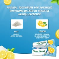 معجون أسنان دابر هيربال بالملح والليمون - 150 مل