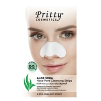شرائح بريتي لتنظيف مسامات الأنف بالالوفيرا - 6 شرا...