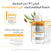 ماء ميسيلار منظف مكياج بالزيت غارنييه - 100 مل