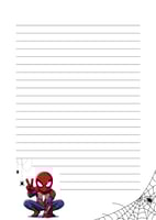 دفتر عربي سبايدرمان - منتج رقمي جاهز للطباعة