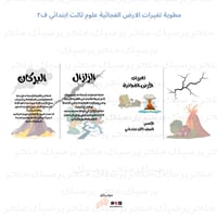 تغيرات الأرض الفجائية علوم ثالث ابتدائي ف2