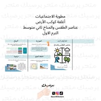 مطوية الاجتماعيات أغلفة كوكب الأرض عناصر الطقس وال...