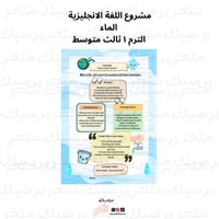 مشروع اللغة الانجليزية الماء الترم ا ثالث متوسط
