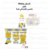 الشغل والطاقة علوم خامس الابتدائي ف3