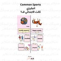 Common Sports اللغة الانجليزية ثالث ف1