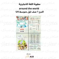 مطوية اللغة الانجليزية around the world الترم 1 صف...