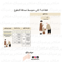 فقة ف1 ثاني متوسط صدقة التطوع