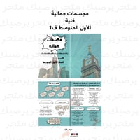 مجسمات جمالية فنية الأول المتوسط ف1