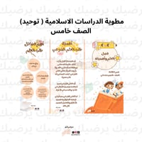 مطوية فضل العلم واهميته الدراسات الاسلامية ( توحيد...
