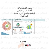 مطوية الاجتماعيات أغلفة كوكب الأرض الطقس والمناخ ث...