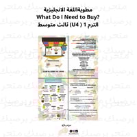 مطوية اللغة الانجليزية What Do I Need to Buy? التر...