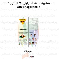 مطوية اللغة الانجليزيه الترم 1 what happened ? U7