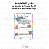 مشروع اللغة الانجليزية الترم 1 صف ثالث متوسط U3 Wh...