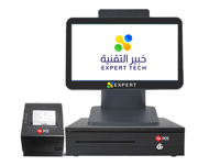 جهاز كاشير سيليرون مع برنامج مطاعم وكوفي شوب شاشه...