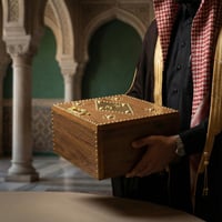 صندوق خشب فاخر للإهداء ( مبخرة شخصي + عود )