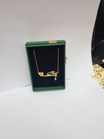 سلسال مطلي ذهب عيار 21 بالاسم حسب الطلب