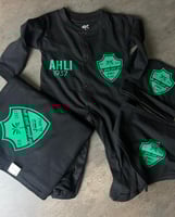 طقم مواليد أهلاوي باللون الأسود الفاخر