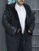 فروه رجالي شتوية بللون الاسود الملكي- متجر التميز