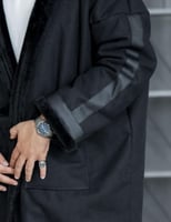 فروه رجالي شتوية بللون الاسود الملكي- متجر التميز