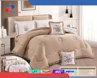 لحاف CUBY مايكروفايبر وجهين منفوخ نفرين 8 قطع