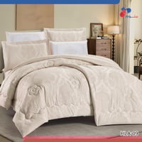 مفرش هلا (09) بيج بتصميم فاخر ونقوش ناعمة