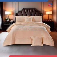 مفرش اتش بي بي شتوي فرو ناعم نفرين 6 قطع -بيج كريم...