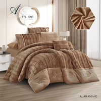 مفرش شتوي + لباد + 4 مخدات + عازل مرتبة + 4 واقي م...