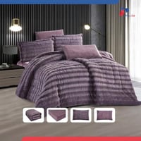 مفرش اس ام ام شتوي فرو ناعم نفرين-موف ترابي غامق-...