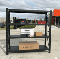 استاند رفوف مستودع 200*200*60 لون اسود 300 كيلو تح...