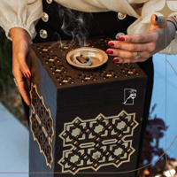 مبخر خشبي أرضي مع الاكريليك