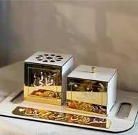 طقم مبخره خشب بالأسم