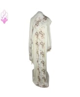 ثوب صلاة قطن ( سحاب)مطرز(سكري) 155سم من الكتف