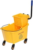 Deluxe Wringer 32 Ltr Yellow ممسحة وممسحة لتنظيف ا...