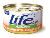 معلبات لايف كات بنكهات متعددة 85G